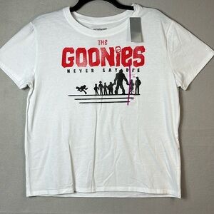 NWT‎ Goonies Never Say Die Tshirt Size XXL White Graphic Unisex NWT